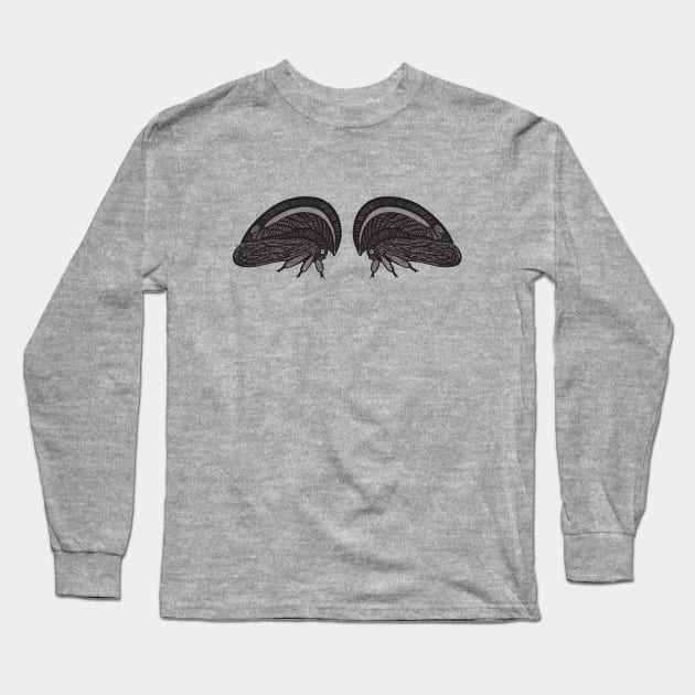 Treehoppers in Love - cute insect design - light colors Long Sleeve T-Shirt by Green Paladin